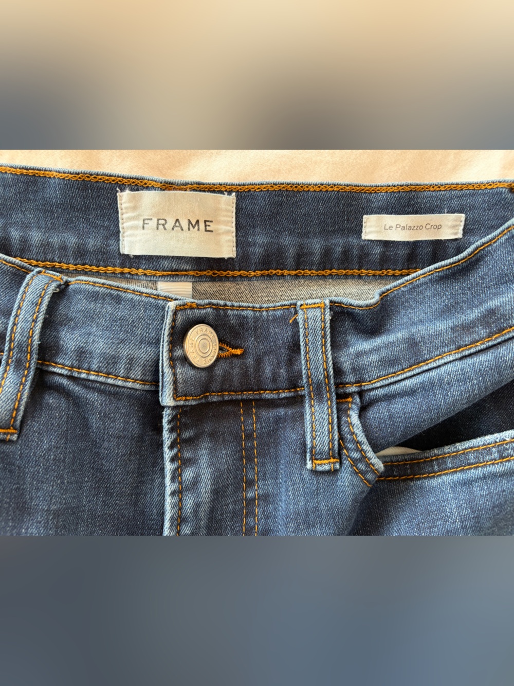 Frame Le Palazzo Crop Women’s Indigo Denim Jeans